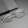 Retro Titanium Rectangle Glasses Frame 297