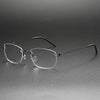 Retro Titanium Rectangle Glasses Frame 297