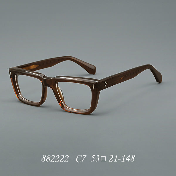 Sutton Retro Rectangle Acetate Glasses Frame