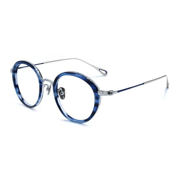 Iryna Retro Round Titanium Glasses Frame
