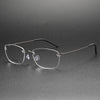 Retro Titanium Rectangle Glasses Frame 297