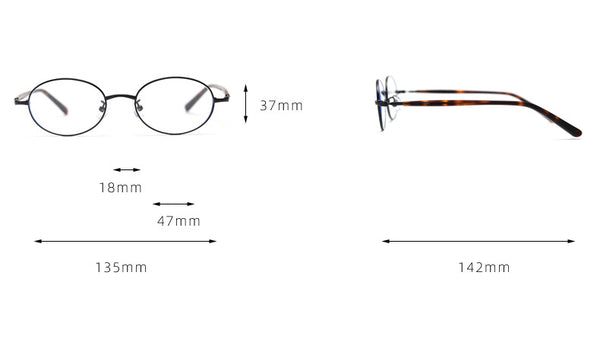 Nikki Vintage Oval Eyeglasses Frame