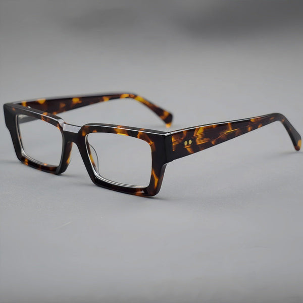 Piller Retro Rectangle Acetate Glasses Frame