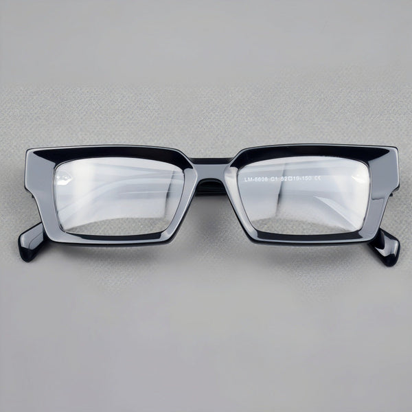 Piller Retro Rectangle Acetate Glasses Frame