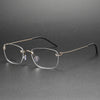 Retro Titanium Rectangle Glasses Frame 297