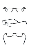 Pure Titanium Square Half Rim Eyeglasses Frame - CM185851