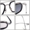 Titanium Aviator Square Glasses Frames 7406000