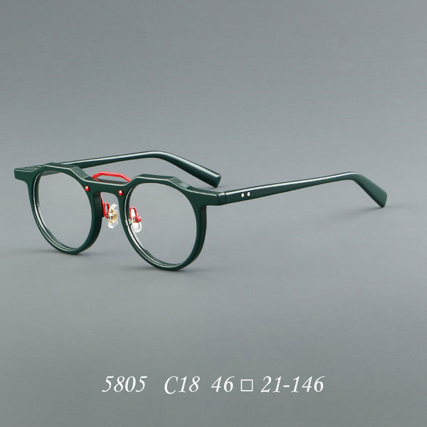 Raed Retro Round Acetate Glasses Frame