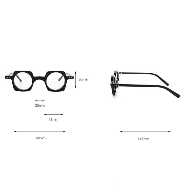 Jed Retro Punk Acetate Optical Glasses Frame