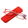 Ultra-light portable anti blue light reading glasses