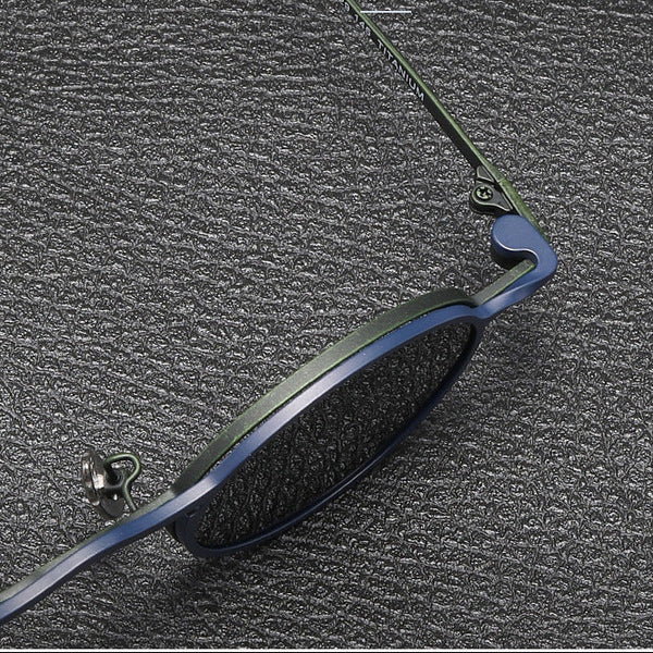 Nln Titanium Vintage Eyeglasses Frame With Sunglasses Clips