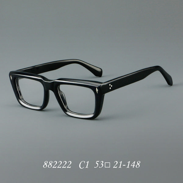 Sutton Retro Rectangle Acetate Glasses Frame