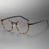 Titanium Vintage Oval Eyeglasses Frames 9737