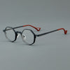 New Plate glasses retro eye frame metal flat 23229