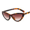 New cat's eye frame shaving sunglasses ins cross-border leopard flat mirror fashion modern glasses