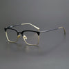 Retro Titanium Square Glasses Frame WALOORF