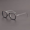 Titanium Aviator Square Glasses Frames 7406000