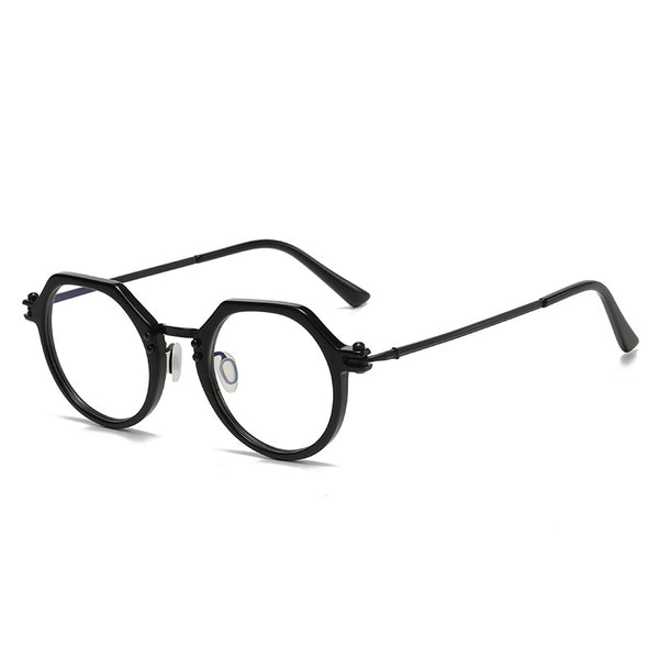 Titanium Geometric Glasses Frame SC8190