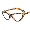 New cat's eye frame shaving sunglasses ins cross-border leopard flat mirror fashion modern glasses