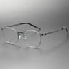 Titanium Vintage Oval Eyeglasses Frames 9737