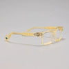 Velora Turquoise Acetate Square Luxury Eyeglasses Handmade Designer Frame