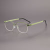 Retro Titanium Square Glasses Frame 7423