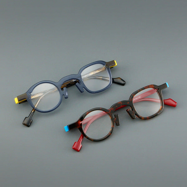 Cham Fashion Geometric Acetate Glasses Frame