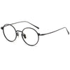 Titanium Vintage Round Eyeglasses Frames 186