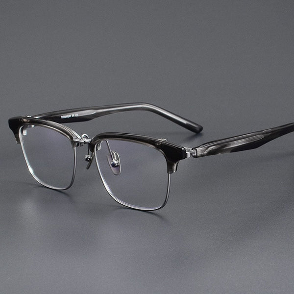 Malon Acetate Glasses Frame With Flip-up Clips