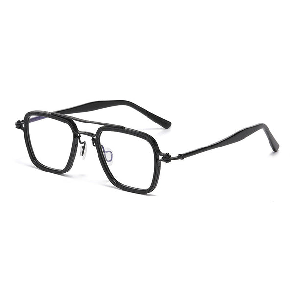 Platte Vintage Polygonal Titanium Glasses Frame