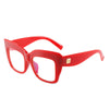 Optical Anti Blue Light Glasses New Women Computer Glasses Unique Fashion Big Square Eyewear Optical Spectacle Unisex Eyeglasses