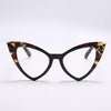 New Cat Eye Computer Glasses Women Anti Blue Light Triangle Optical Frames Fashion Eyewear Leopard Red Spectacle Eyeglasses