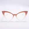 New Cat Eye Computer Glasses Women Anti Blue Light Triangle Optical Frames Fashion Eyewear Leopard Red Spectacle Eyeglasses