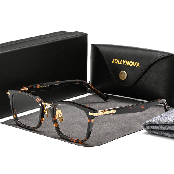Kropp Retro Rectangle Acetate Eyeglasses Frame
