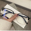 BUSINESS METAL HALF-FRAME ANTI-BLUE LIGHT READING GLASSES