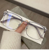 BUSINESS METAL HALF-FRAME ANTI-BLUE LIGHT READING GLASSES