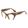 Fashion Retro Half frame Cat eye Women Glasses Frame Can Be Equipped with Myopia Prescription Lens Men Glasses Frame