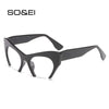 Fashion Retro Half frame Cat eye Women Glasses Frame Can Be Equipped with Myopia Prescription Lens Men Glasses Frame