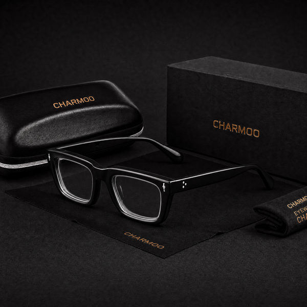 Sutton Retro Rectangle Acetate Glasses Frame