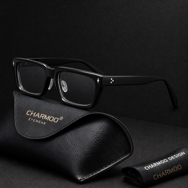 Sutton Retro Rectangle Acetate Glasses Frame