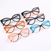 Cat Eye Computer Glasses Women Anti Blue Light Eyeglasses Double Bridge Fashion Eyewear UV Protection Spectacle Frames