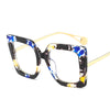 Flower Square Glasses Frames For WomenTrends Luxurious Design Clear Lens Oversize Eyeglasses Fashion Styles