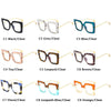 Flower Square Glasses Frames For WomenTrends Luxurious Design Clear Lens Oversize Eyeglasses Fashion Styles