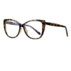 Women's EyeglassesTransparent Square Computer Glasses Frame Anti Blue Light Female Eyeglass Sexy Leopard