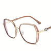 WOMEN'S FASHION LARGE FRAME GLITTER ANTI-BLUE LIGHT GLASSES