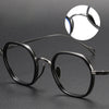 Titanium Geometric Glasses Frame 80873