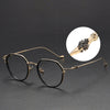 Titanium Geometric Glasses Frame 80925