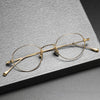 Titanium Vintage Oval Eyeglasses Frames KMN53