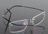 Ultra-Light Titanium Rectangle Rimless Glasses