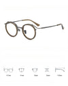 Titanium Vintage Round Eyeglasses Frames SC2222